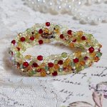 Bracciale provenzale con punte e sfaccettature in cristallo Swarovski